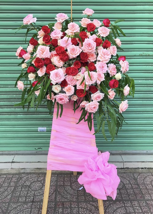 Kệ hoa hồng khai trương