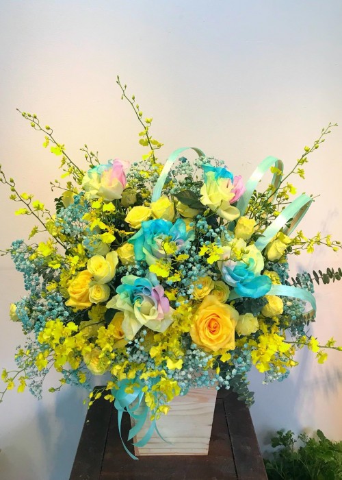 Chậu hoa hồng ngọt ngào