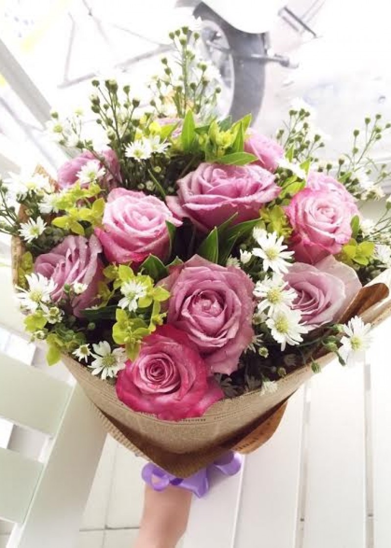 hoa bó dễ thương