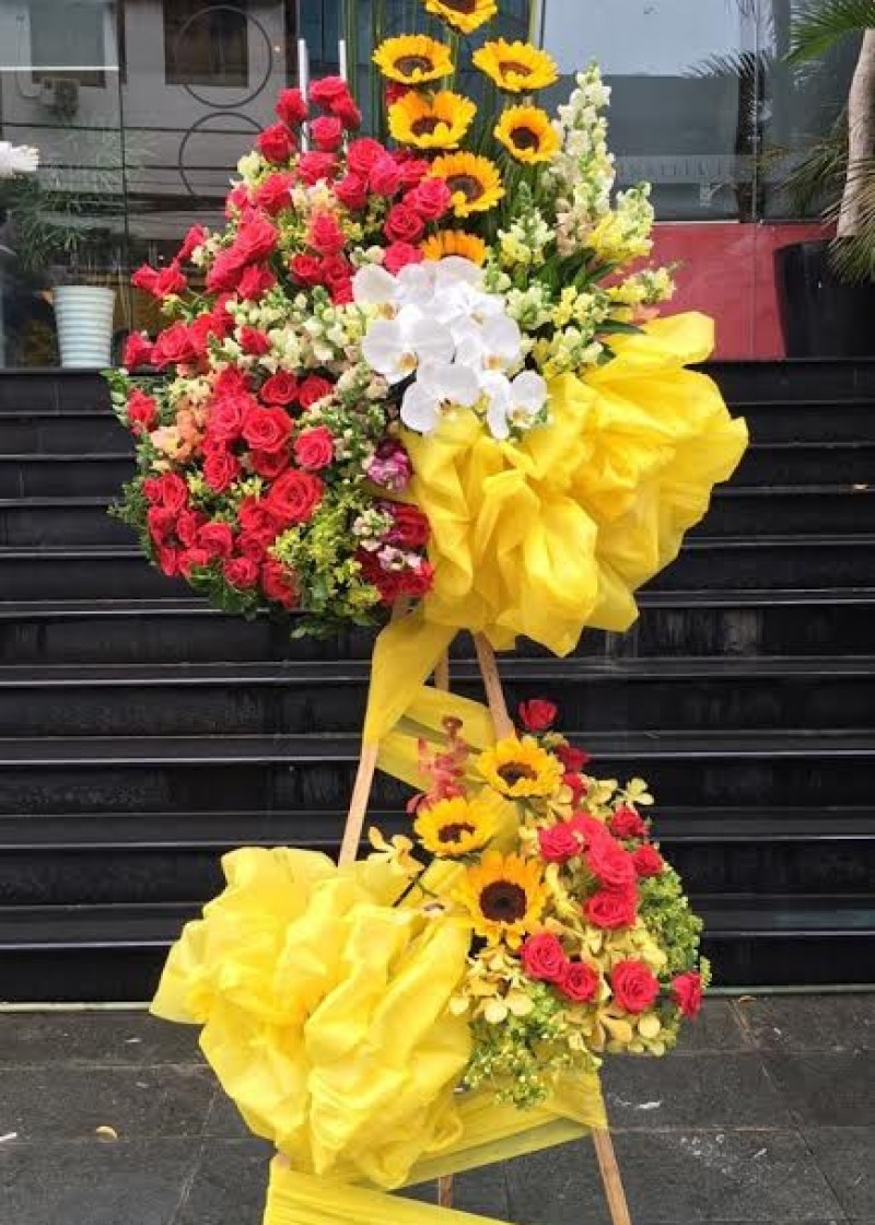 hoa chúc mừng khai trương