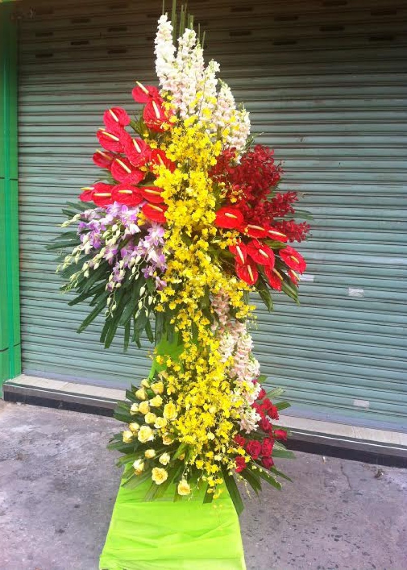 hoa chúc mừng hoành tráng