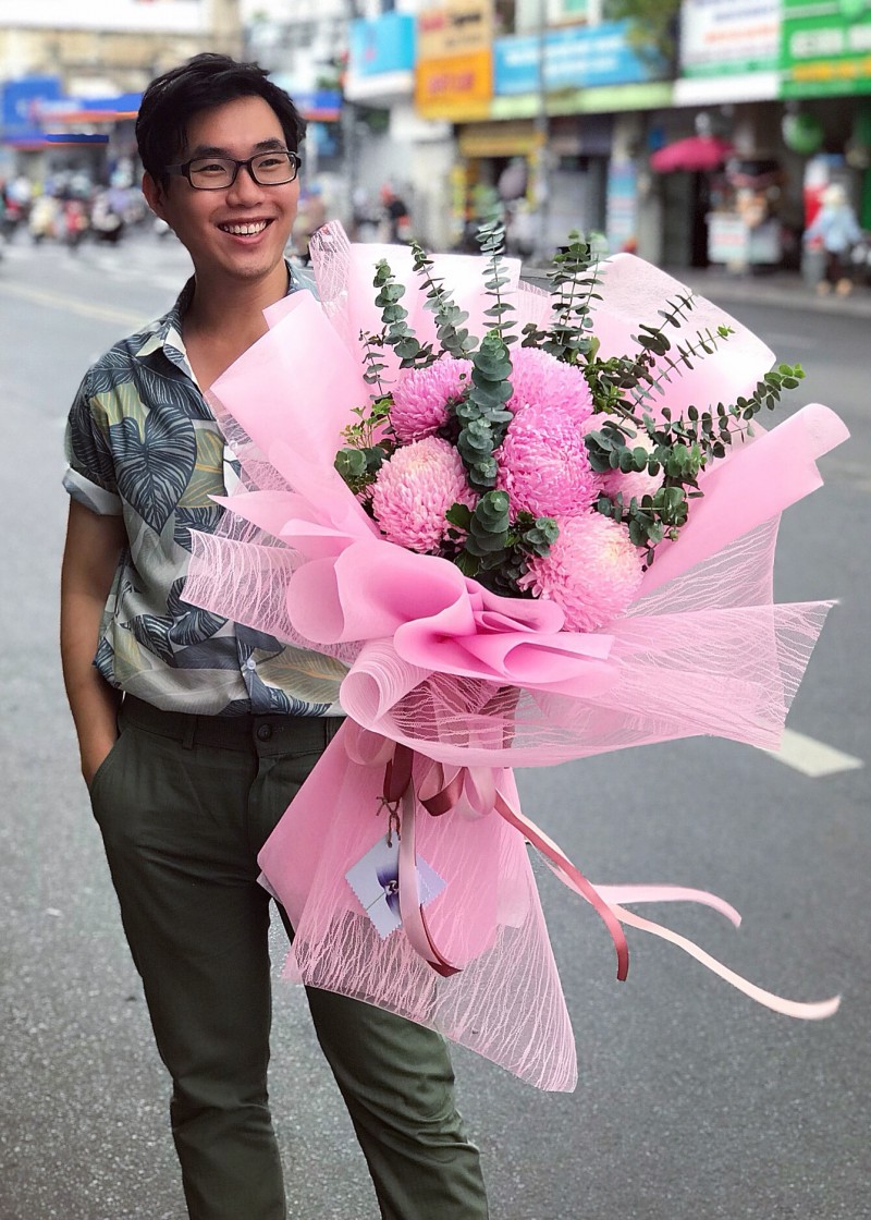 Cúc mẫu đơn hồng