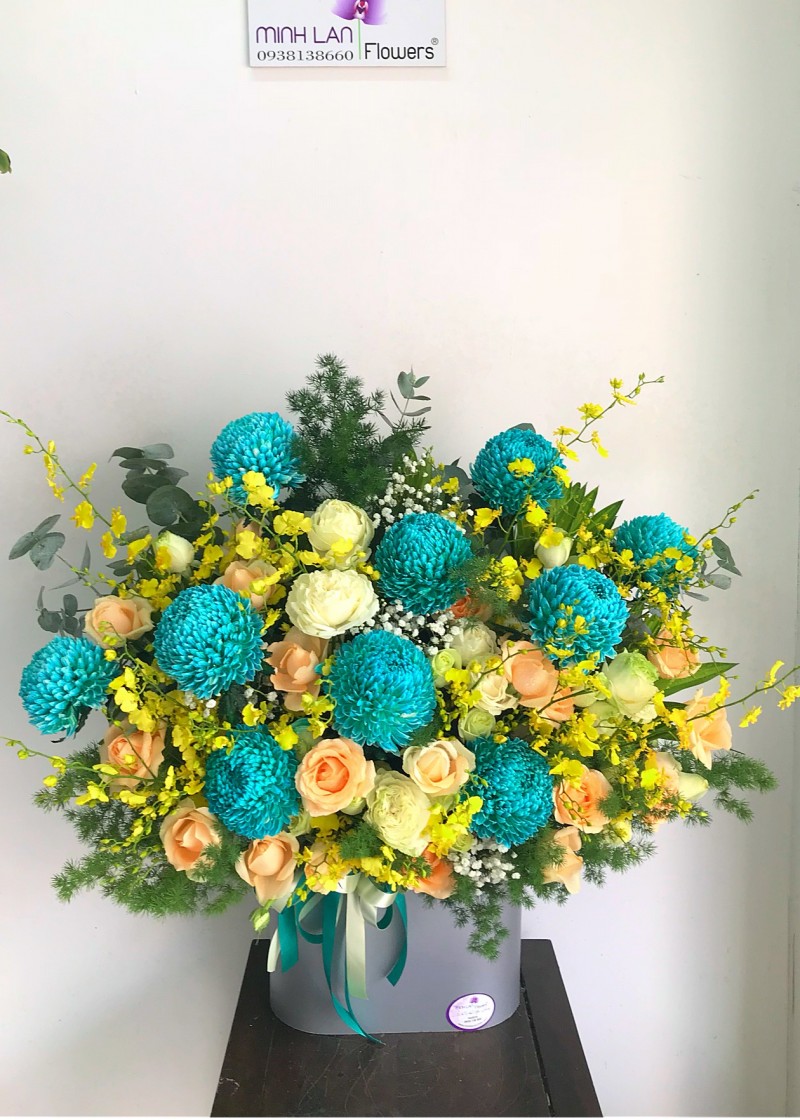 Cúc mẫu đơn xanh ngọc