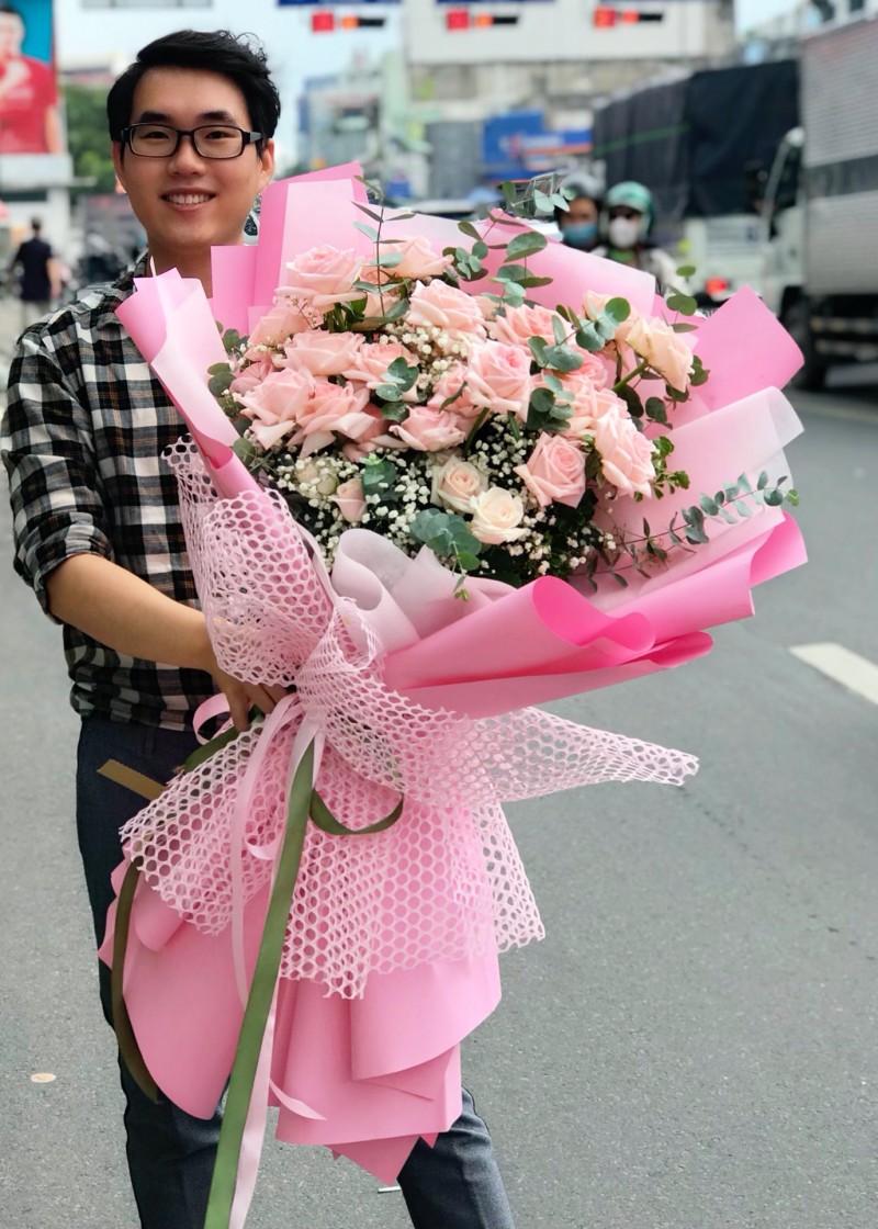 Bó hoa hồng ngọt ngào