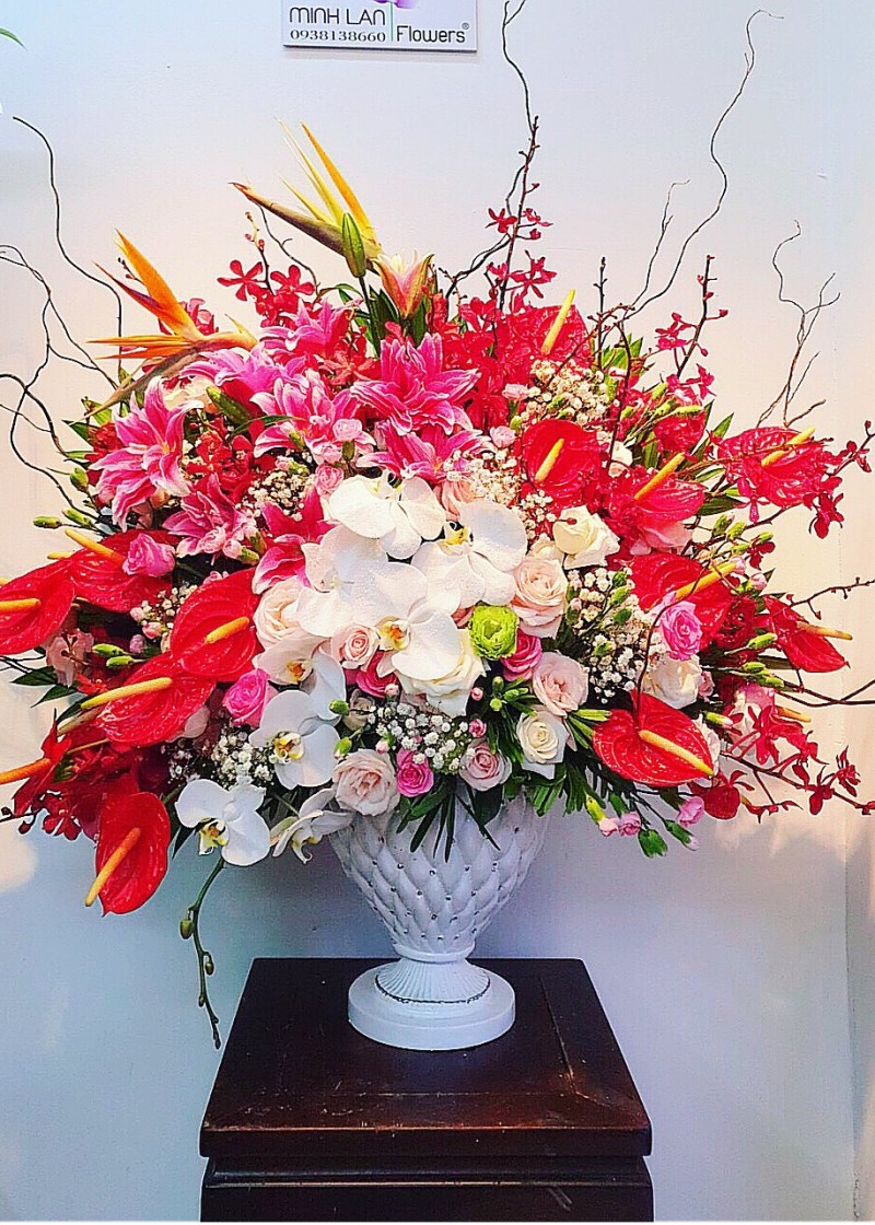 Chậu hoa sang trọng