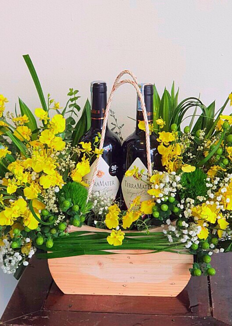 Hoa trang trí quà tặng